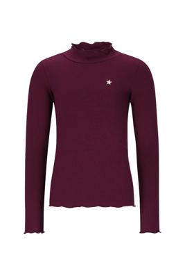 Like Flo winter t-shirt meisjes - rood - Eef - rib - col