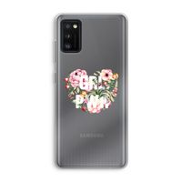 GRL PWR Flower: Samsung Galaxy A41 Transparant Hoesje