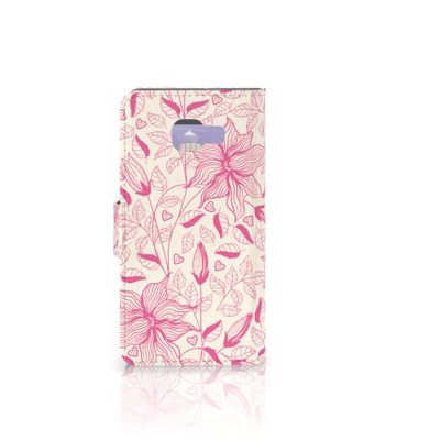 Samsung Galaxy A3 2016 Hoesje Pink Flowers Samsung Galaxy A3 2016 Hoesje Pink Flowers