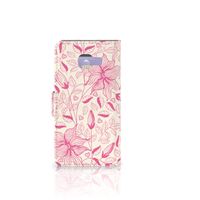 Samsung Galaxy A3 2016 Hoesje Pink Flowers - thumbnail