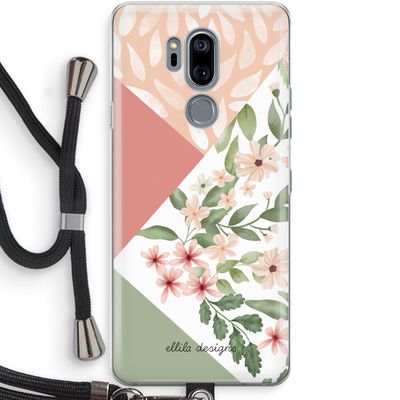 Sweet heaven geometrics: LG G7 Thinq Transparant Hoesje met koord