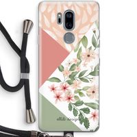 Sweet heaven geometrics: LG G7 Thinq Transparant Hoesje met koord