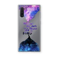 Stars quote: Samsung Galaxy Note 10 Transparant Hoesje
