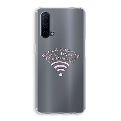 Home Is Where The Wifi Is: OnePlus Nord CE 5G Transparant Hoesje