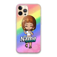Chibi Maker vrouw: iPhone 13 Pro Max Transparant Hoesje