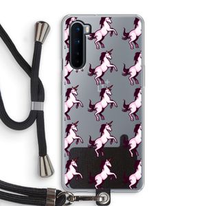 Musketon Unicorn: OnePlus Nord Transparant Hoesje met koord