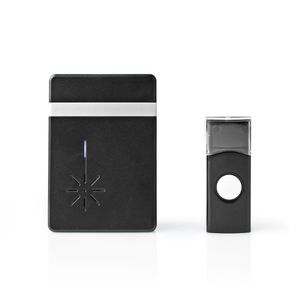 Nedis DOORB212BK Draadloze Deurbelset Batterijvoeding 36 Melodieën
