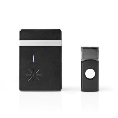 Nedis DOORB212BK Draadloze Deurbelset Batterijvoeding 36 Melodieën