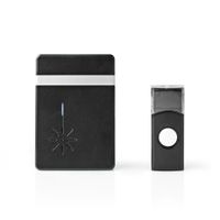 Nedis DOORB212BK Draadloze Deurbelset Batterijvoeding 36 Melodieën Nedis DOORB212BK Draadloze Deurbelset Batterijvoeding 36 Melodieën