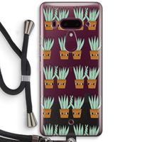 Sansevieria: HTC U12+ Transparant Hoesje met koord Sansevieria: HTC U12+ Transparant Hoesje met koord