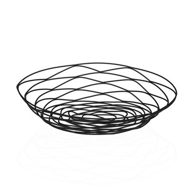 Fruitschaal Versa Zwart Metaal Staal 23 X 7 X 31 CM