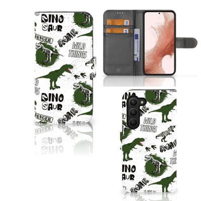 Telefoonhoesje | Met pasjeshouder | voor Samsung Galaxy S23 Dinosaurus