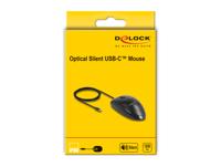 DeLOCK 12114 muis Universeel Ambidextrous USB Type-C Optisch 1200 DPI - thumbnail