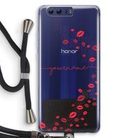 Kusjes: Honor 9 Transparant Hoesje met koord