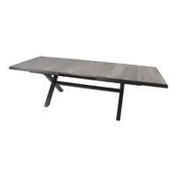 Tuintafel Uittrektafel Castilla Negro Kruispoot 204/264x102 cm Tafel Buiten Lesli Living Tuintafel Uittrektafel Castilla Negro Kruispoot 204/264x102 cm Tafel Buiten Lesli Living