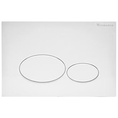 Wiesbaden Bedieningsplaat voor Geberit UP320 24,6x16,4 cm Glanzend Wit