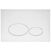 Wiesbaden Bedieningsplaat voor Geberit UP320 24,6x16,4 cm Glanzend Wit - thumbnail
