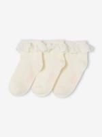 Set sokken kant ecru
