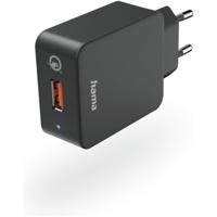Hama Oplader QualcommÂ® Quick ChargeO 3.0, 19,5W Oplader Zwart