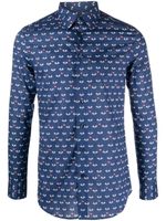 ETRO chemise imprimée à manches longues - Bleu