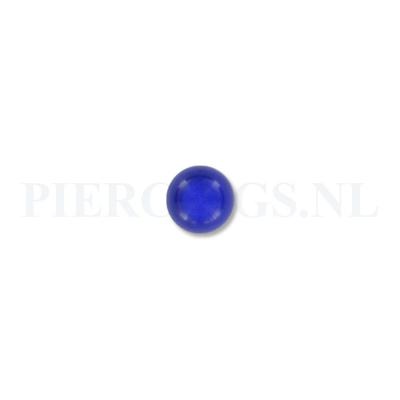 Balletje 1.6 mm acryl transparant blauw 6 mm