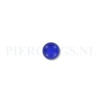 Balletje 1.6 mm acryl transparant blauw 6 mm