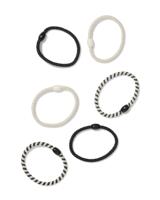 HEMA Haarelastieken dun zwart - 6 stuks