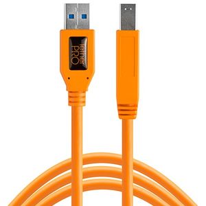 Tether Tools TetherPro USB 3.0 Male A to Male B 4,6m oranje