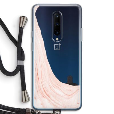 Peach bath: OnePlus 7 Pro Transparant Hoesje met koord