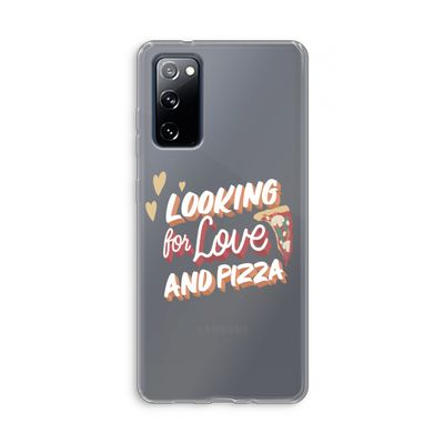 Pizza is the answer: Samsung Galaxy S20 FE / S20 FE 5G Transparant Hoesje