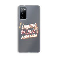 Pizza is the answer: Samsung Galaxy S20 FE / S20 FE 5G Transparant Hoesje