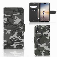 Huawei P20 Lite Telefoon Hoesje Army Light