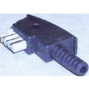e+p T 60 kabel-connector TAE (f) Zwart