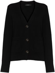 Lisa Yang cardigan oversize Davvi à col v - Noir