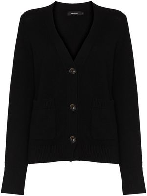 Lisa Yang cardigan oversize Davvi à col v - Noir
