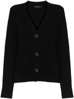 Lisa Yang cardigan oversize Davvi à col v - Noir