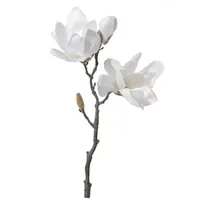 Kunstbloem Magnolia 38cm - Creme