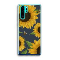 Sunflower and bees: Huawei P30 Pro Transparant Hoesje