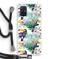 Tukans: Samsung Galaxy A71 Transparant Hoesje met koord