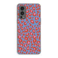 Leopard blue: OnePlus Nord 2 5G Transparant Hoesje
