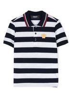 Versace Kids polo en coton Nautical Stripe - Bleu - thumbnail