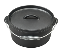 Blackwell Braadpan Gietijzer / Dutch oven met deksel - ø 25 cm / 4 liter - zonder anti-aanbaklaag