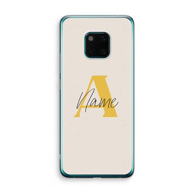 Amber Script: Huawei Mate 20 Pro Transparant Hoesje