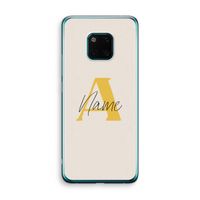 Amber Script: Huawei Mate 20 Pro Transparant Hoesje