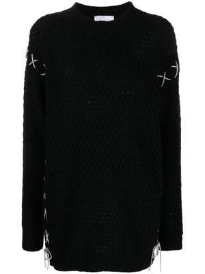 Giuseppe Di Morabito robe courte à coutures dévoratives - Noir