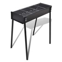 VidaXL Houtskoolbarbecue staand vierkant 75x28 cm