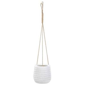 Beliani - LIVADIA - Bloempot - Off-white - 20 cm - Vezelklei