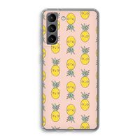 Ananas: Samsung Galaxy S21 Transparant Hoesje
