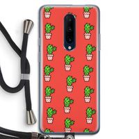 Mini cactus: OnePlus 7 Pro Transparant Hoesje met koord