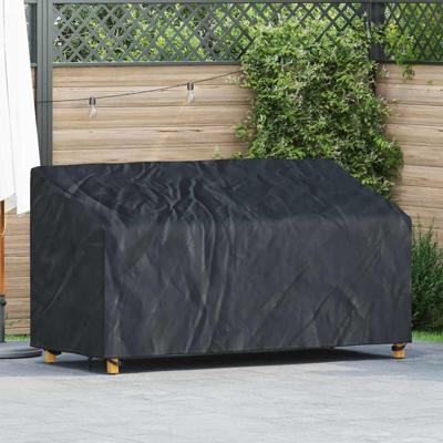 Tuinbankhoes Zwart 185 x 85 x 65 / 94 cm 210D stof